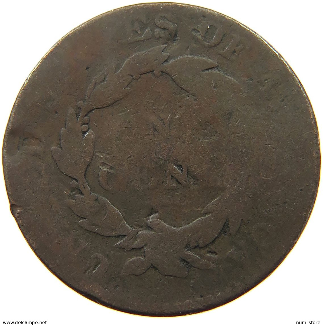 UNITED STATES OF AMERICA LARGE CENT  COUNTERMARKED JC #a007 0327 - Sin Clasificación