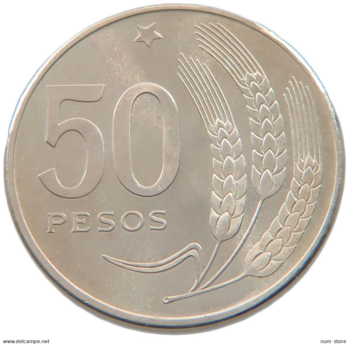 URUGUAY 50 PESOS 1968 URUGUAY 50 PESOS 1968 SILVER PATTERN #alb039 0669 - Uruguay