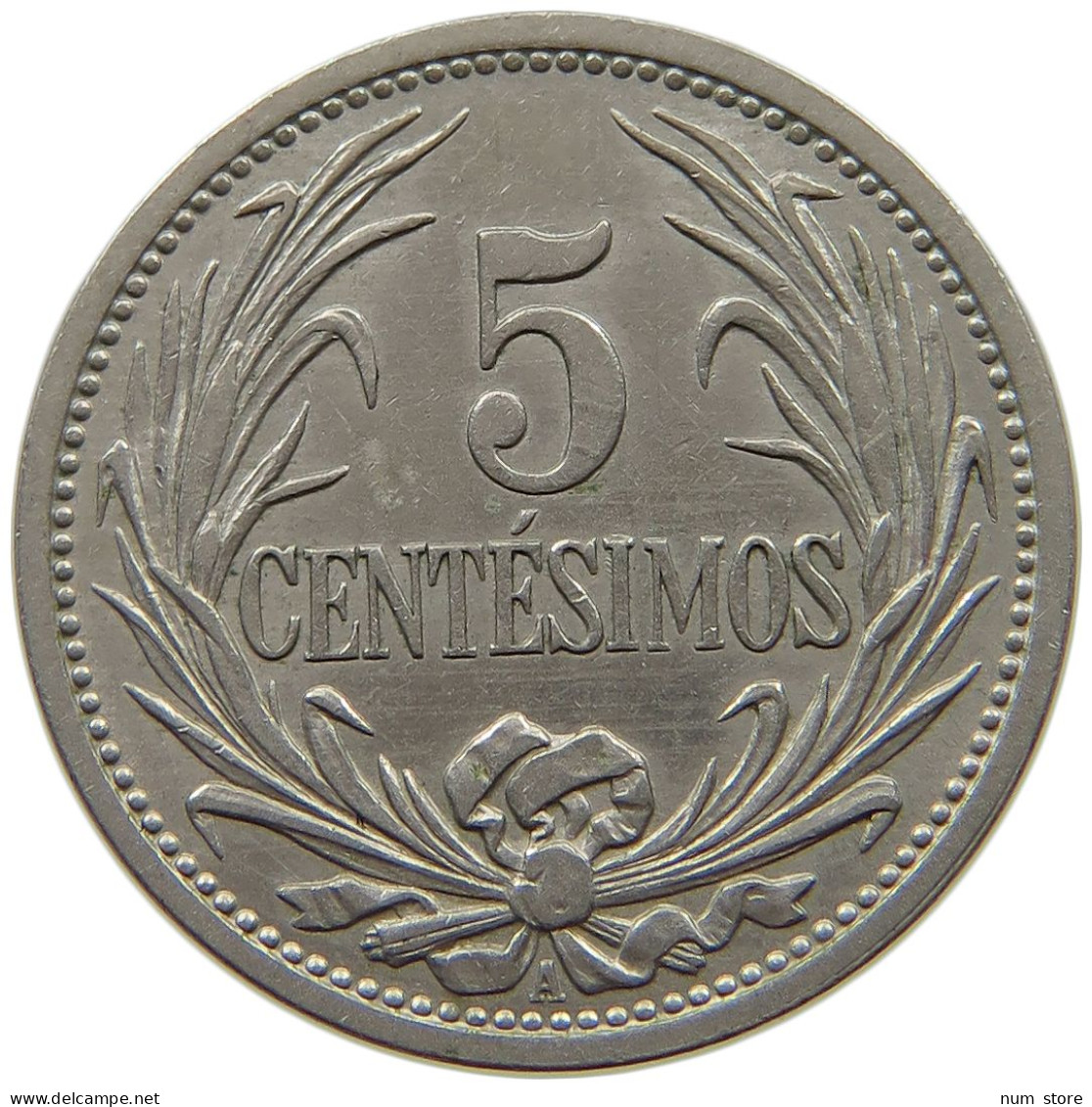 URUGUAY 5 CENTESIMOS 1909  #a089 0703 - Uruguay