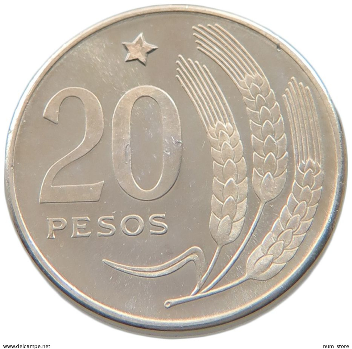 URUGUAY 20 PESOS 1968 URUGUAY 20 PESOS 1968 SILVER PATTERN ESSAI #alb039 0673 - Uruguay