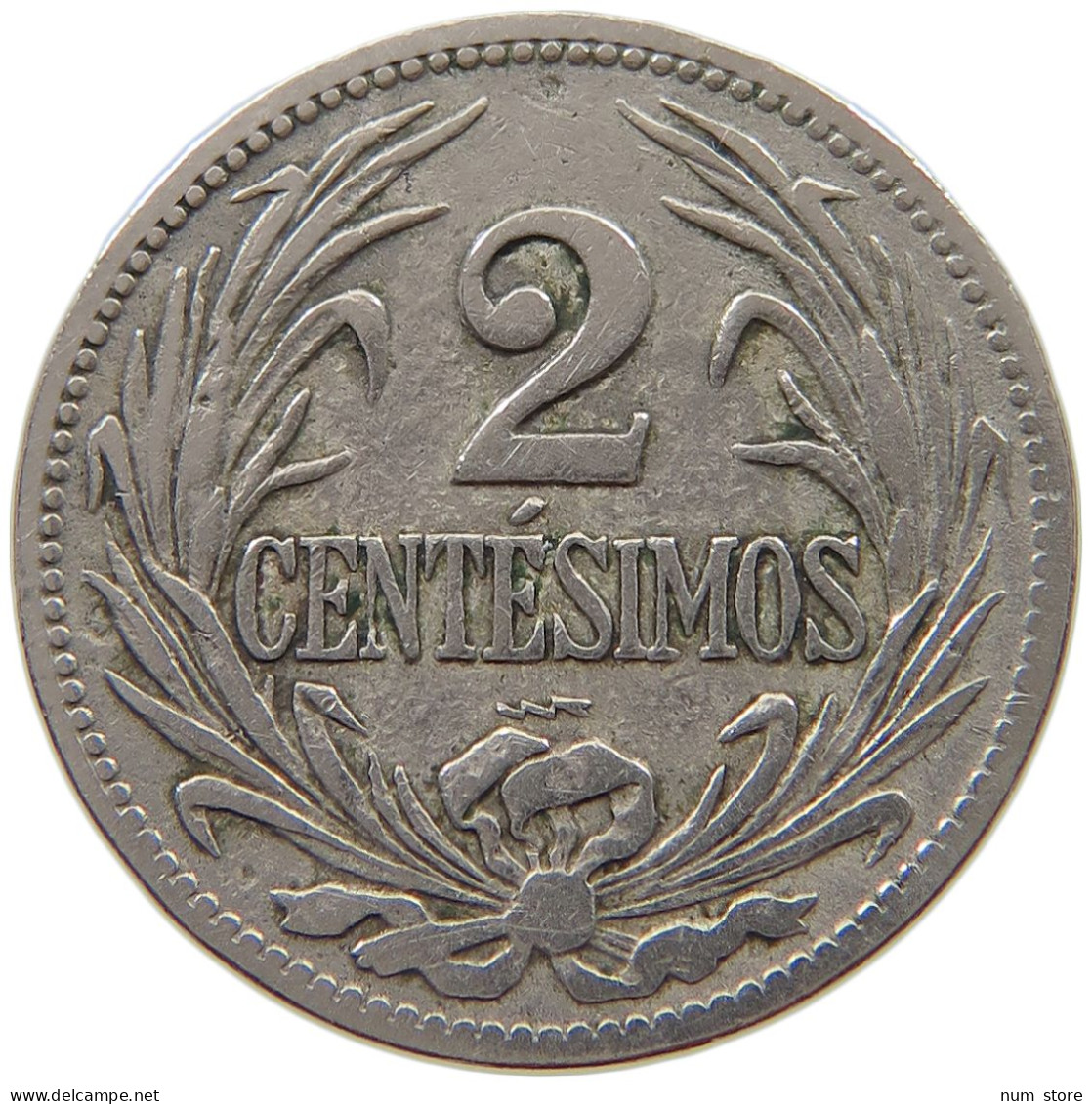 URUGUAY 2 CENTESIMOS 1924  #a017 0945 - Uruguay