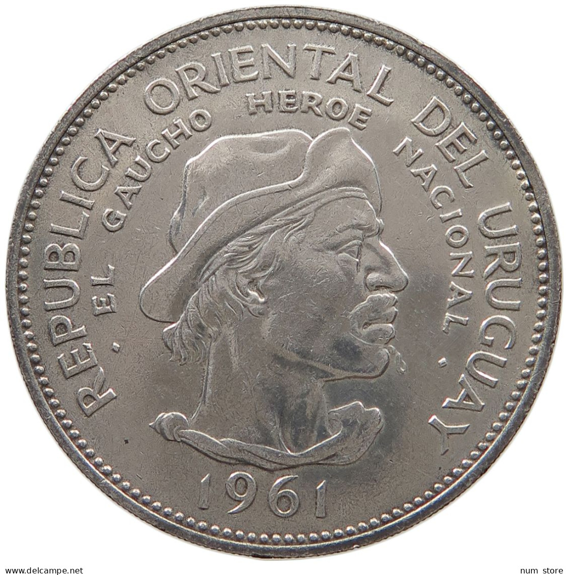 URUGUAY 10 PESOS 1961  #t139 0131 - Uruguay