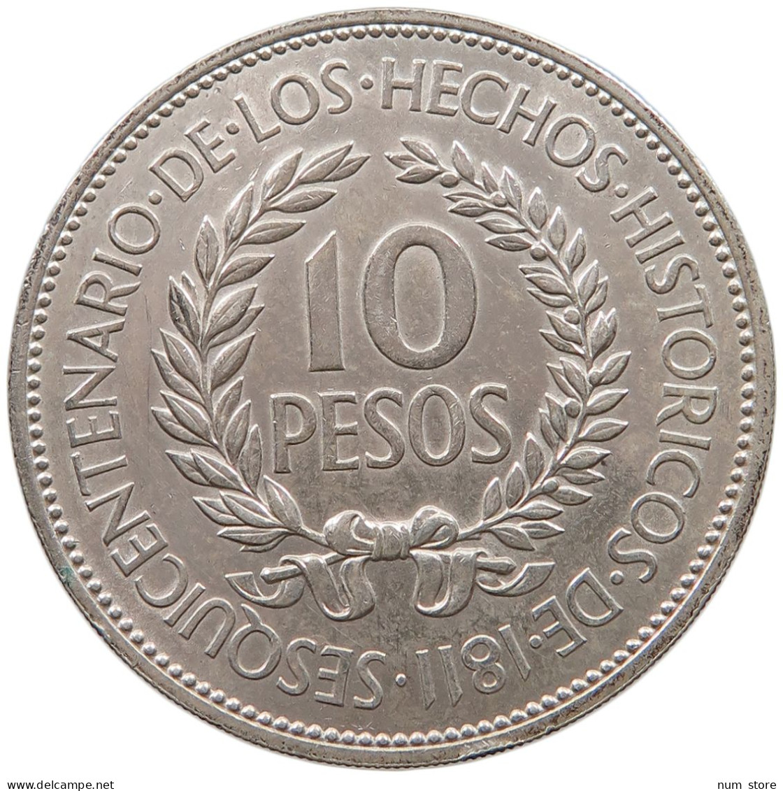 URUGUAY 10 PESOS 1961  #a020 0079 - Uruguay