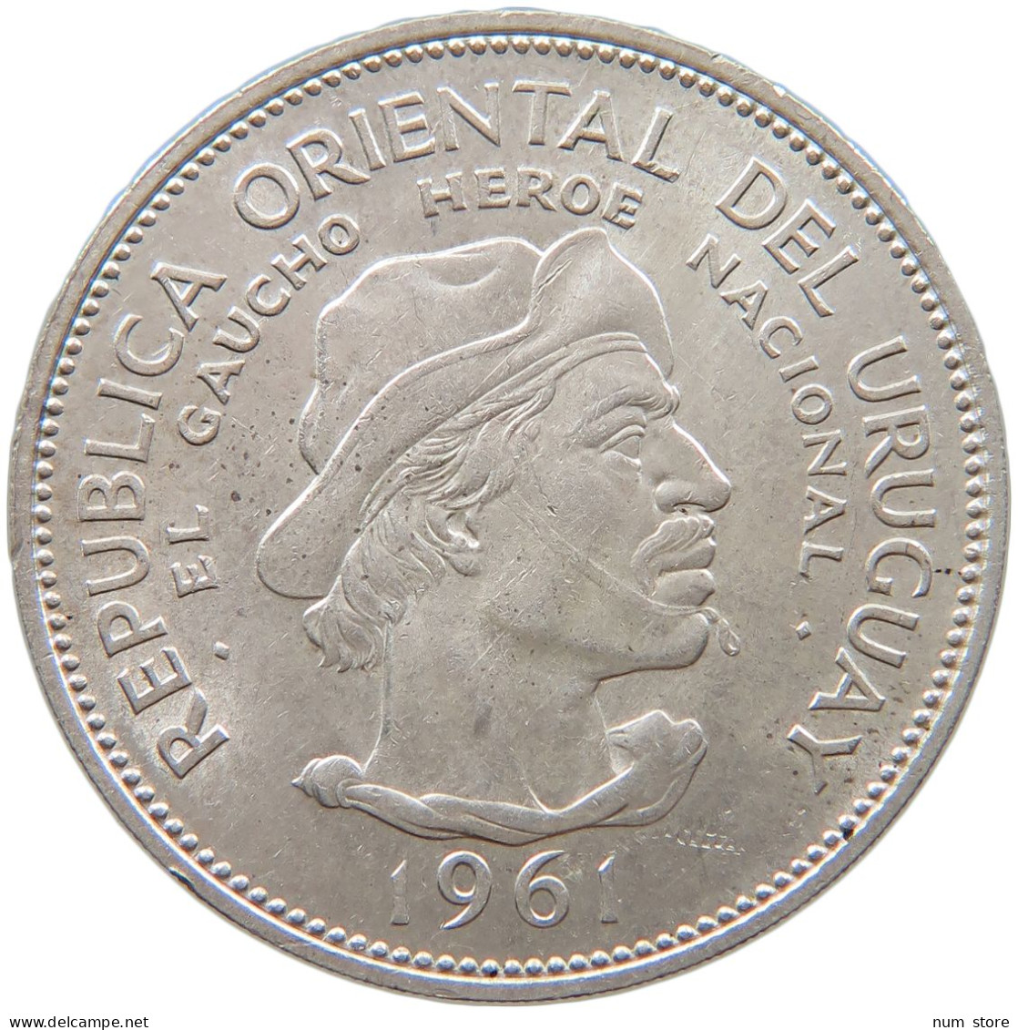 URUGUAY 10 PESOS 1961  #c057 0271 - Uruguay