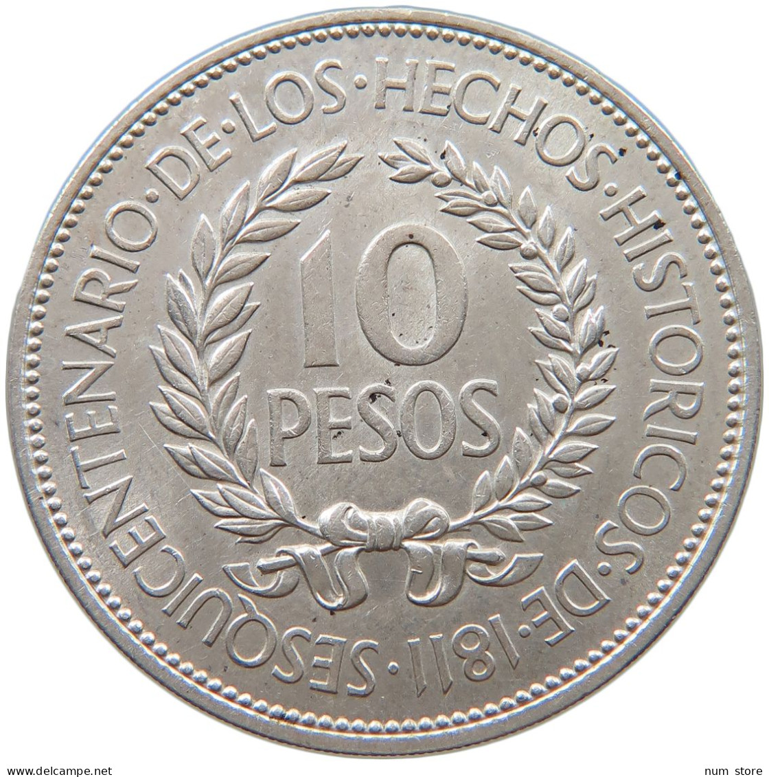 URUGUAY 10 PESOS 1961  #c057 0271 - Uruguay