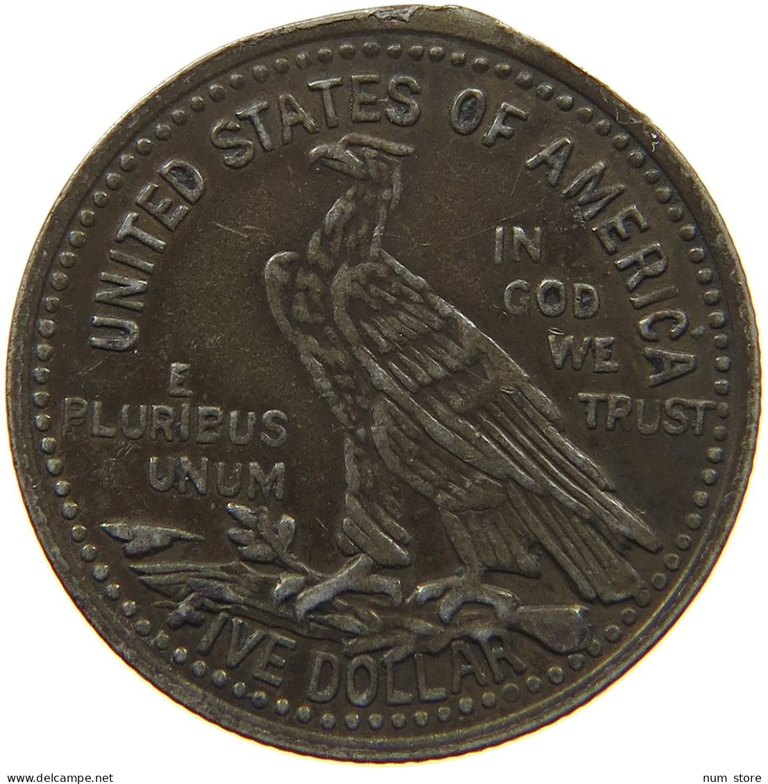 UNITED STATES OF AMERICA TOKEN 1913 INDIAN HEAD #c073 0067 - Other & Unclassified
