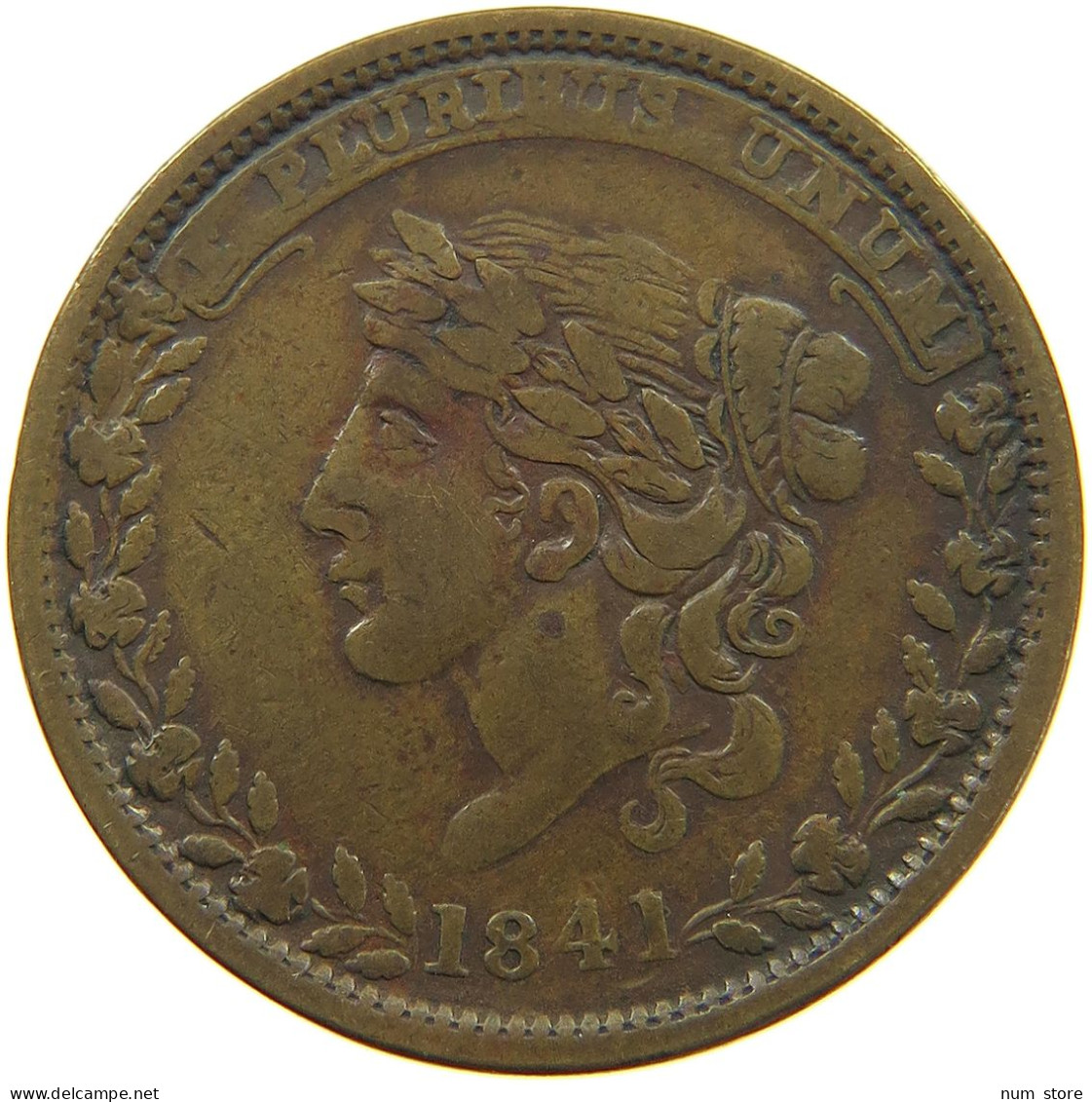 UNITED STATES OF AMERICA TOKEN 1841 TOKEN MILLIONS FOR DEFENCE 1841 #t114 0193 - Andere & Zonder Classificatie
