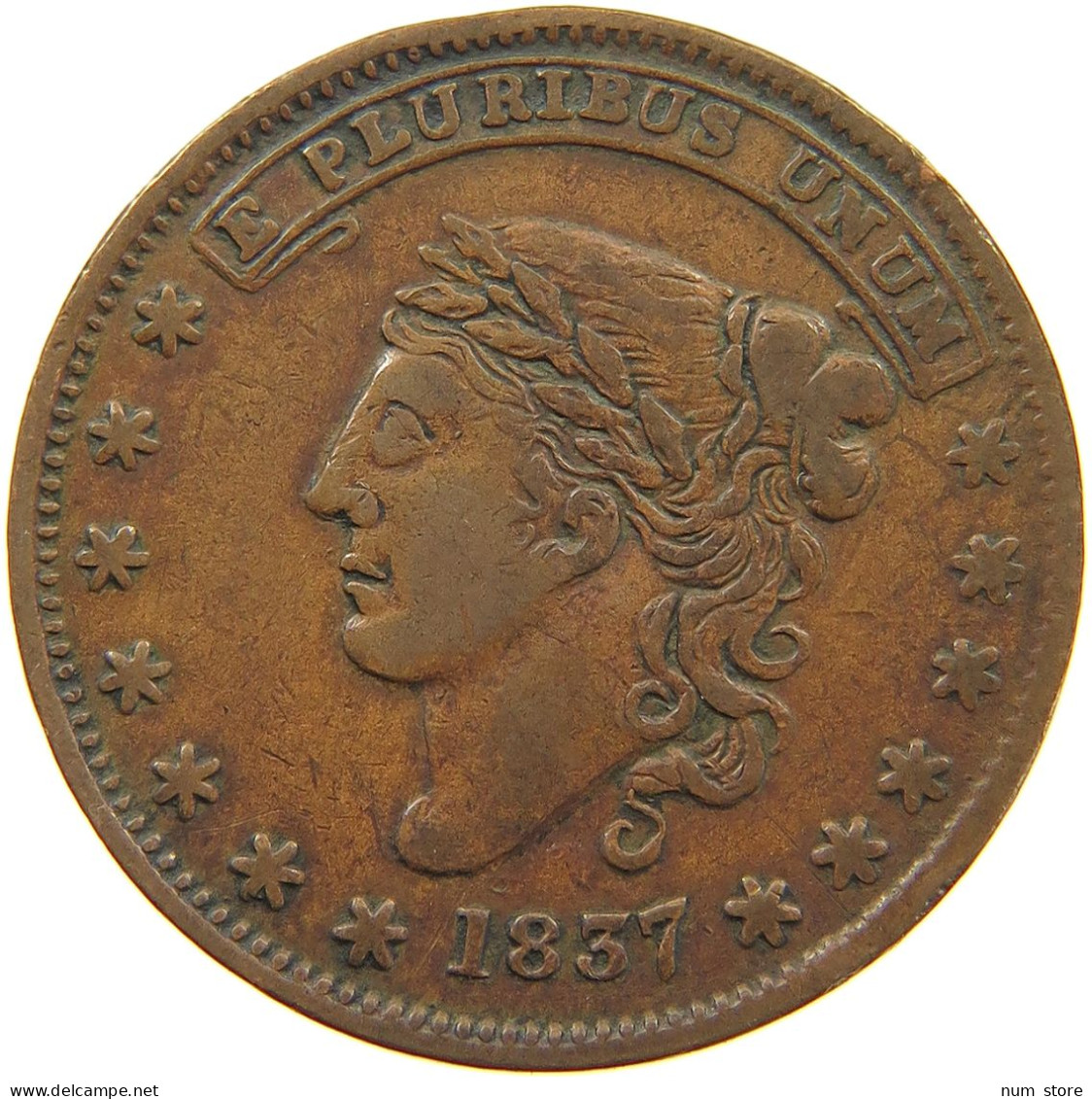 UNITED STATES OF AMERICA TOKEN 1837 TOKEN 1837 MILLIONS FOR DEFENCE #t114 0195 - Otros & Sin Clasificación