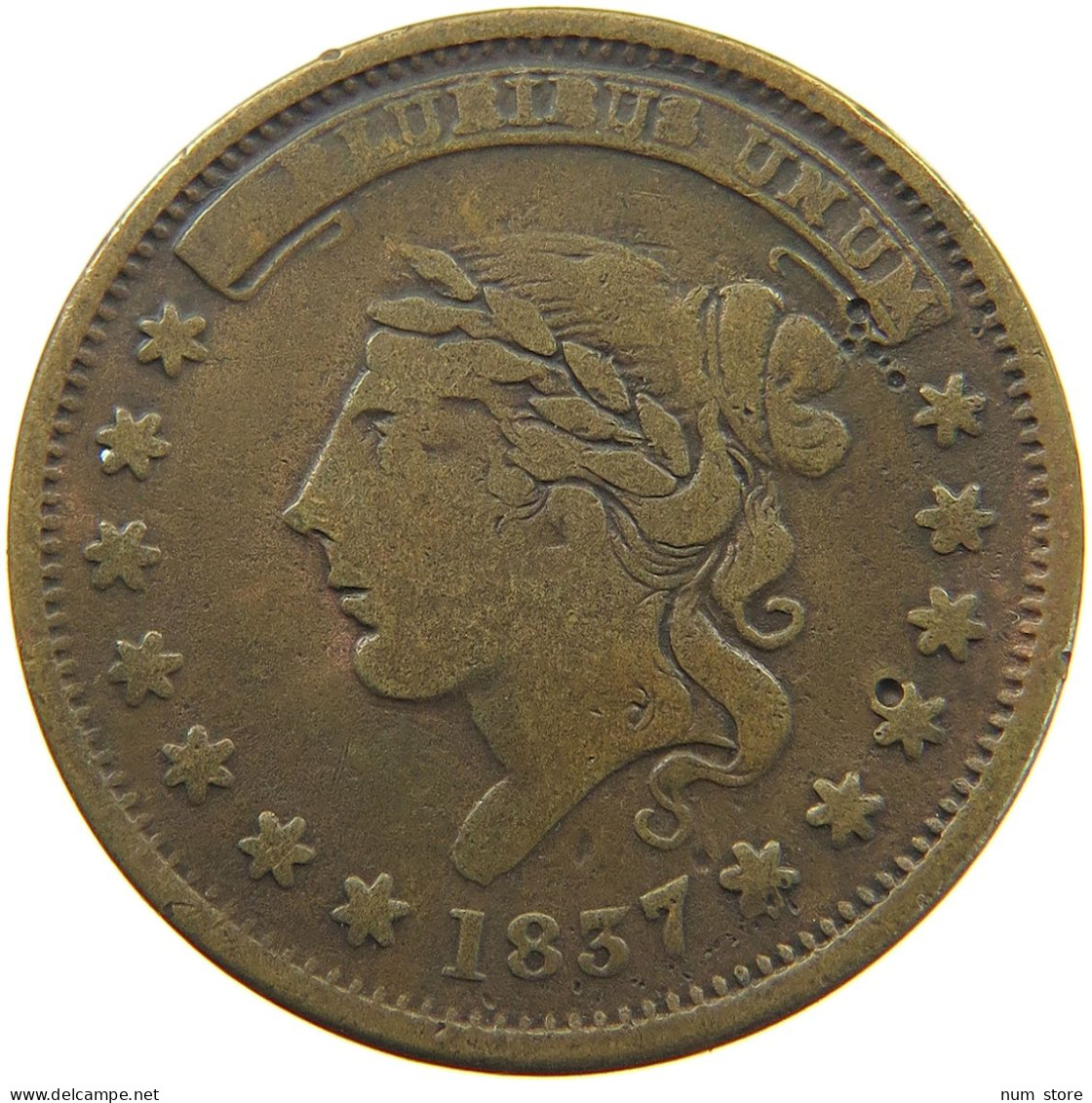 UNITED STATES OF AMERICA TOKEN 1837 GEORGE JARVIS #t114 0211 - Andere & Zonder Classificatie