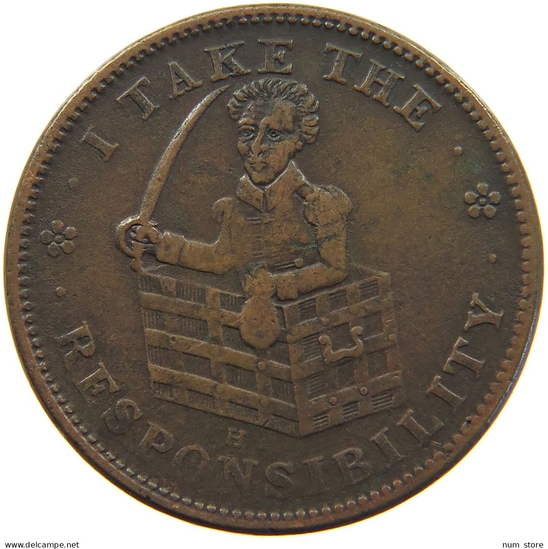 UNITED STATES OF AMERICA TOKEN  HARD TIMES TOKEN RESPONSIBILITY #t008 0399 - Other & Unclassified