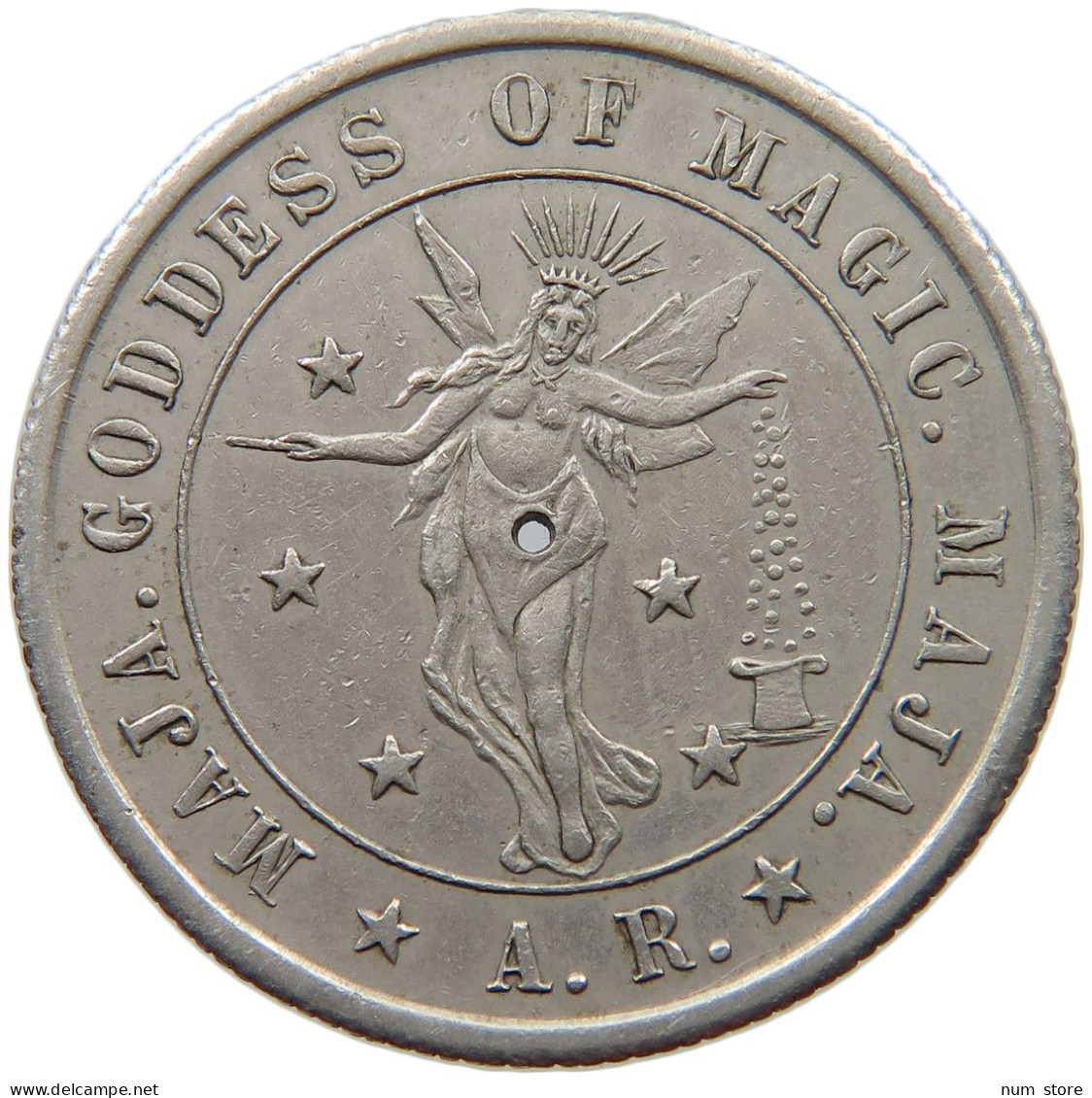 UNITED STATES OF AMERICA TOKEN  CHICAGO TOKEN GODDESS OF MAGIC MAJA #c055 0091 - Other & Unclassified