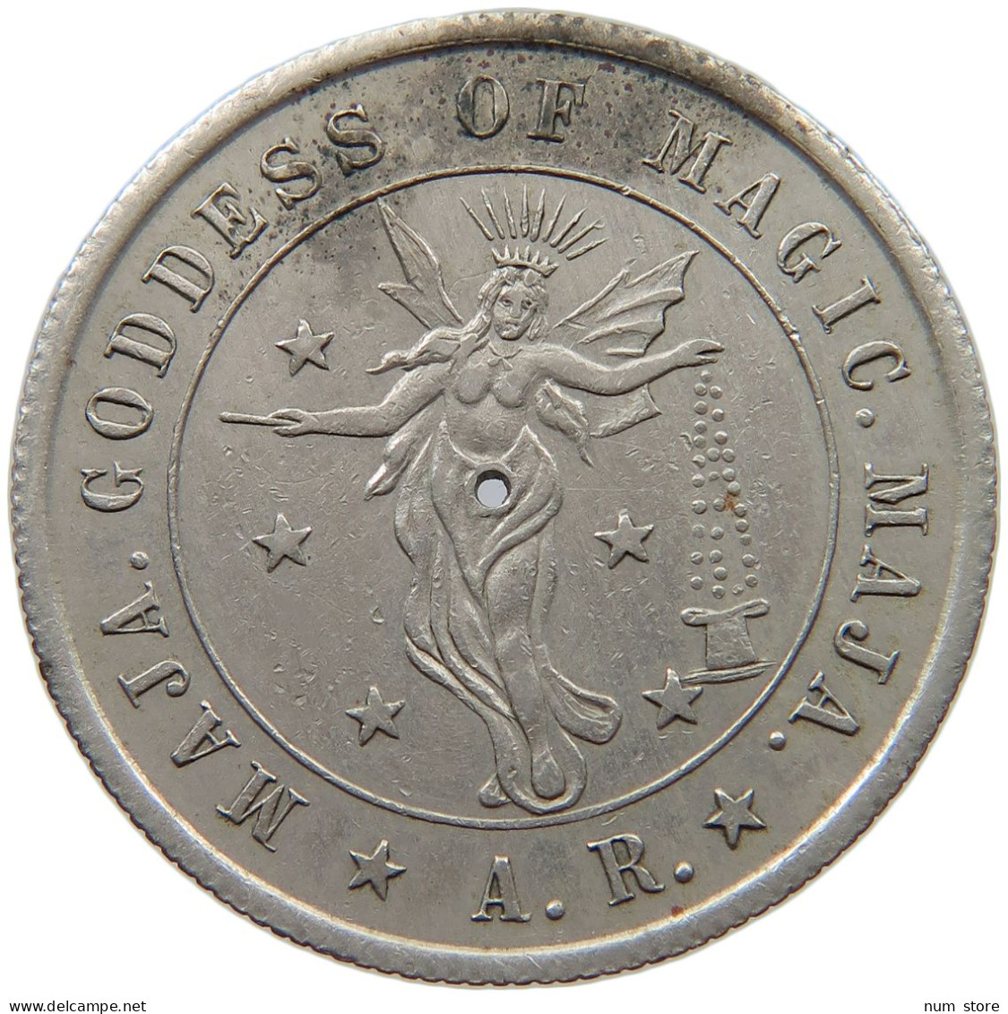 UNITED STATES OF AMERICA TOKEN  CHICAGO TOKEN GODDESS OF MAGIC MAJA #c055 0091 - Otros & Sin Clasificación