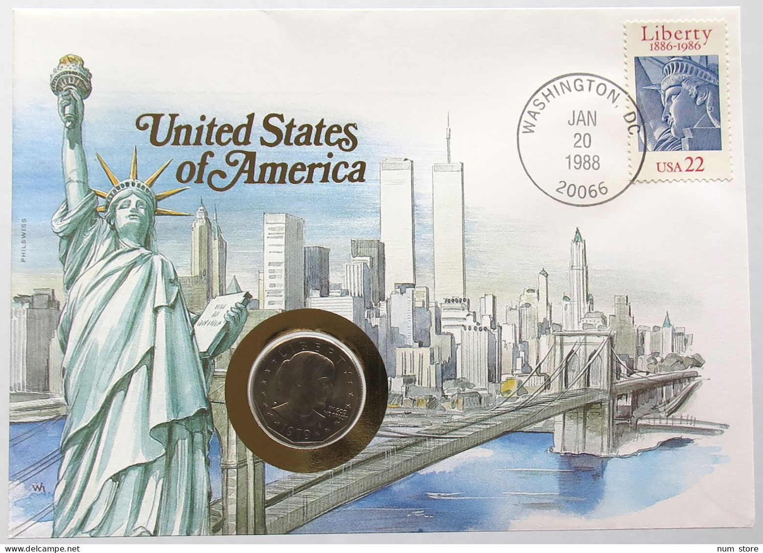 UNITED STATES OF AMERICA STATIONERY DOLLAR 1979  #bs18 0047 - Sin Clasificación