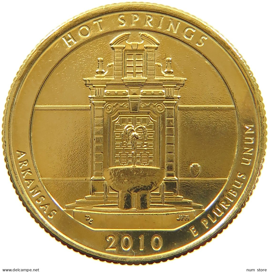 UNITED STATES OF AMERICA QUARTER 2010 D GOLD PLATED #a094 0503 - Non Classés