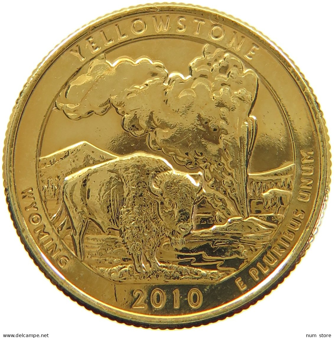 UNITED STATES OF AMERICA QUARTER 2010 D GOLD PLATED #a094 0505 - Zonder Classificatie