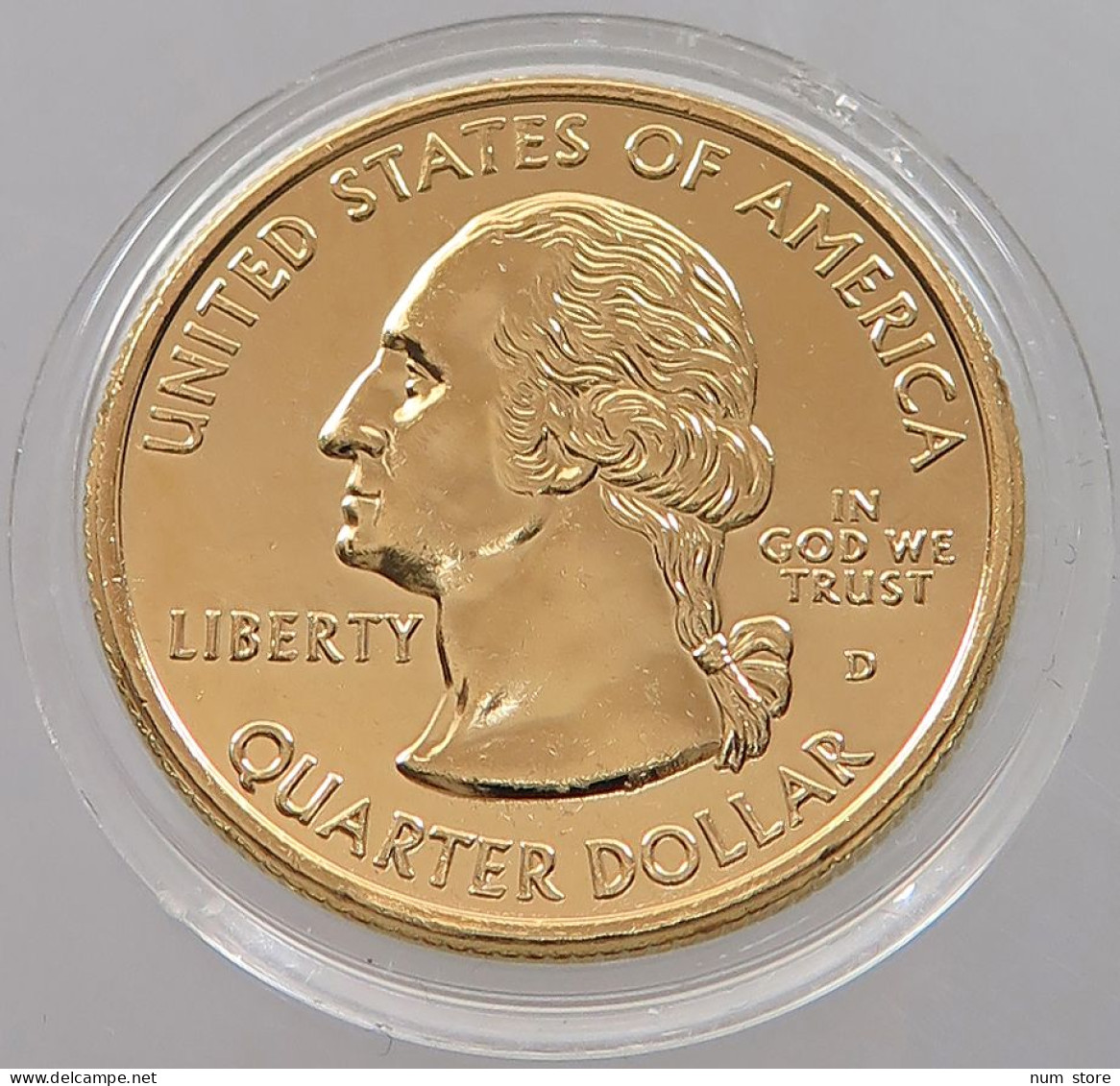 UNITED STATES OF AMERICA QUARTER 1999 Goldplated DELAWARE #sm07 1145 - Non Classés