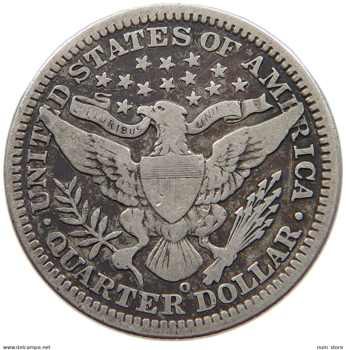 UNITED STATES OF AMERICA QUARTER 1908 O BARBER #t148 0335 - 1892-1916: Barber