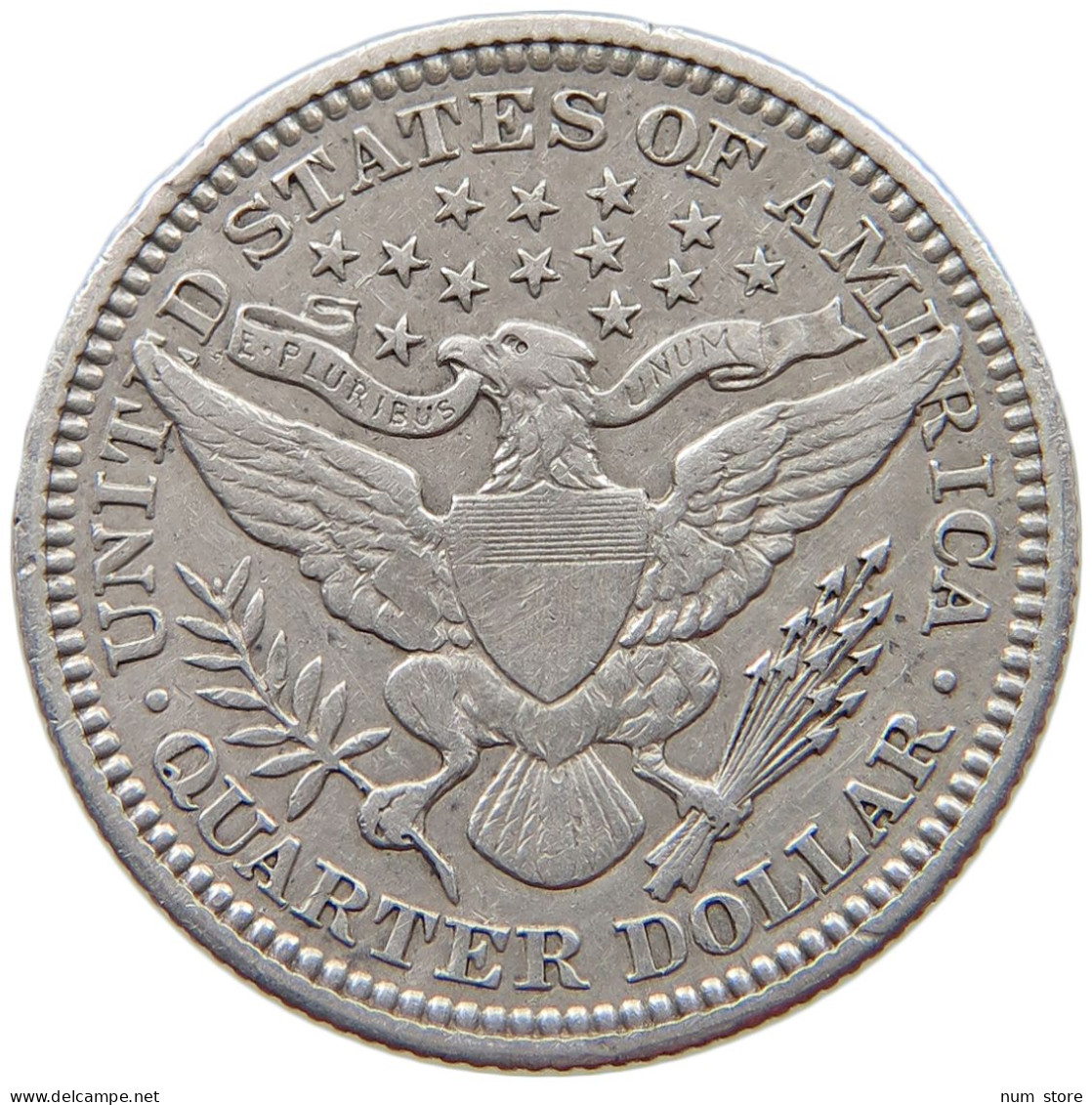 UNITED STATES OF AMERICA QUARTER 1909 BARBER #t148 0325 - 1892-1916: Barber