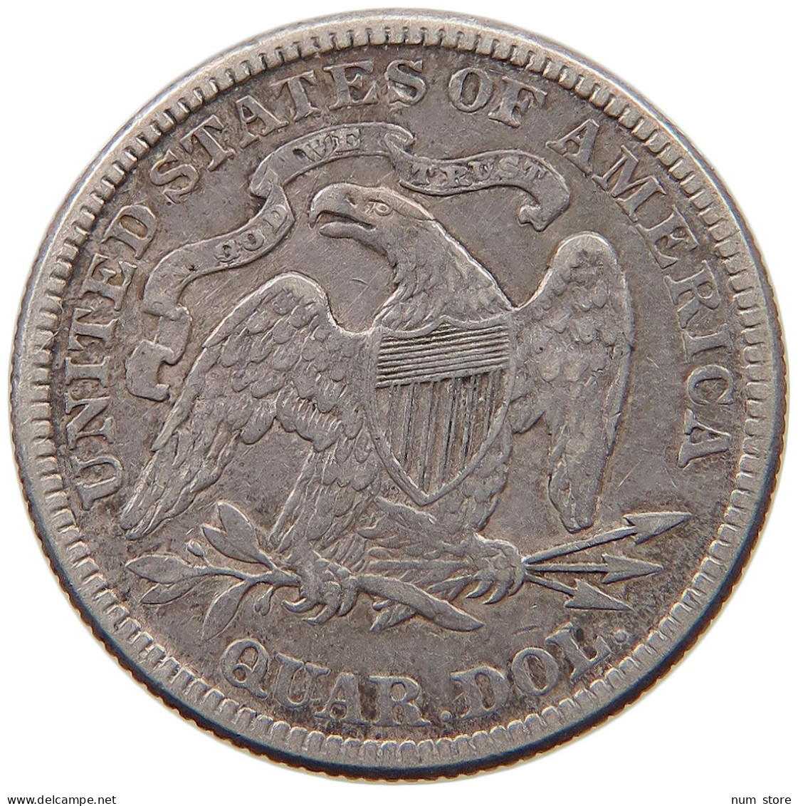 UNITED STATES OF AMERICA QUARTER 1876 SEATED LIBERTY #t107 0311 - 1838-1891: Seated Liberty