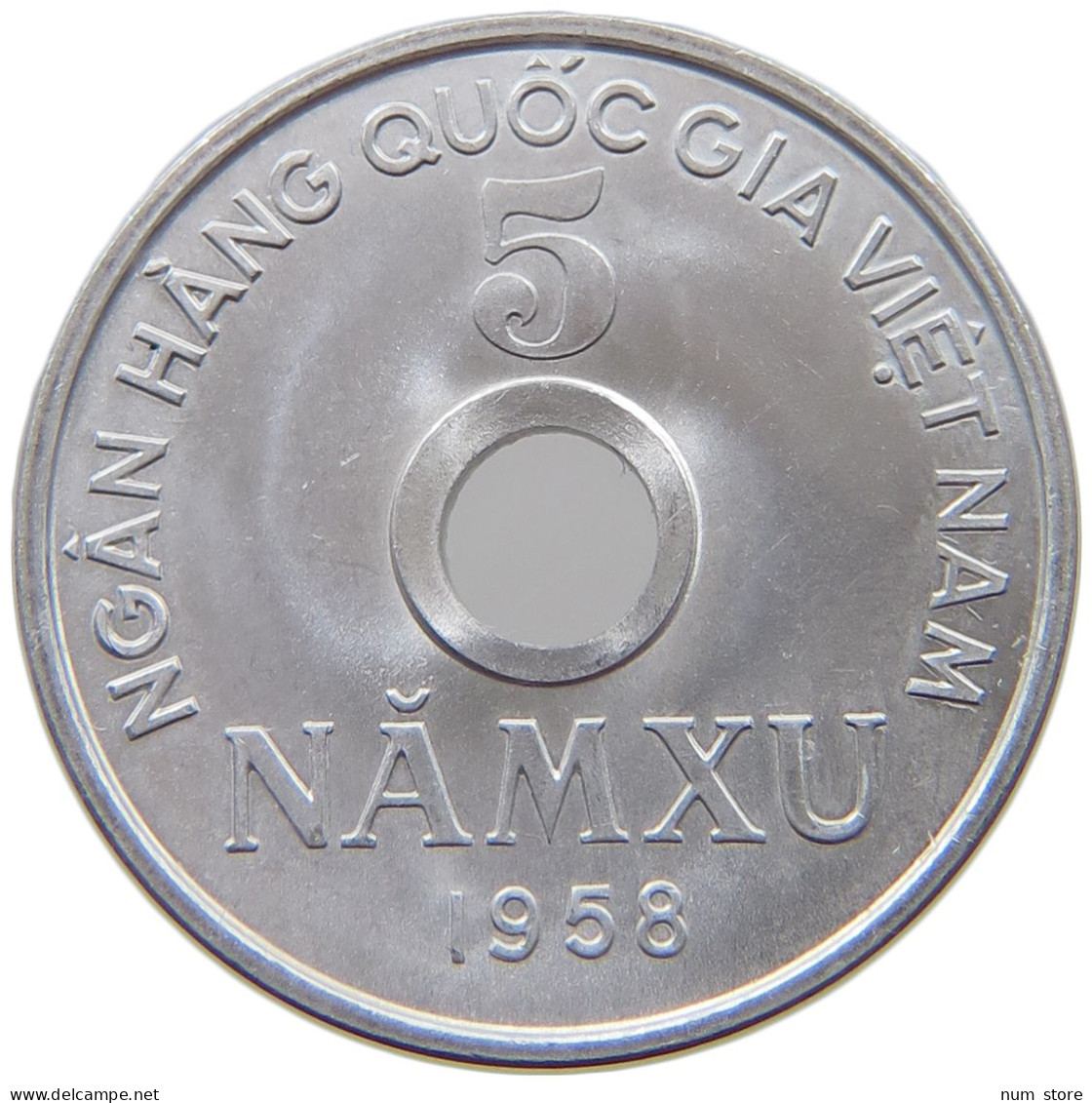 VIETNAM 5 XU 1958  #s064 0263 - Viêt-Nam