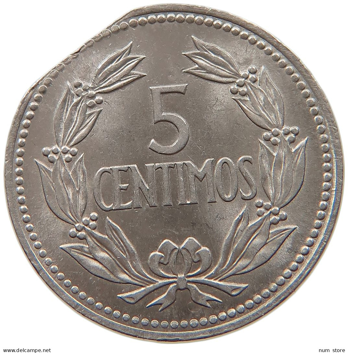 VENEZUELA 5 CENTIMOS 1965 MINTING ERROR #t162 0437 - Venezuela