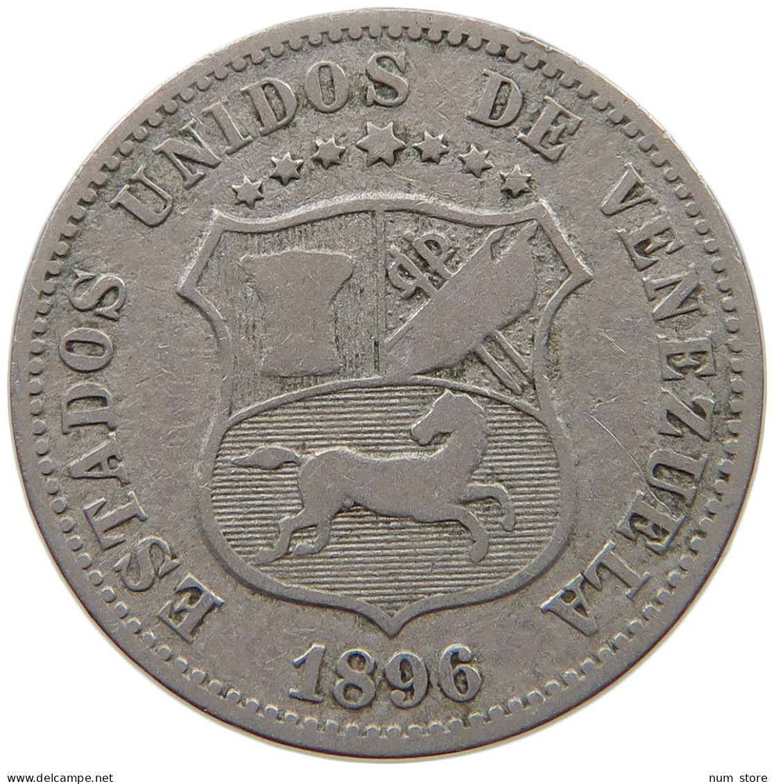 VENEZUELA 12 1/2 CENTIMOS 1896  #s056 0135 - Venezuela