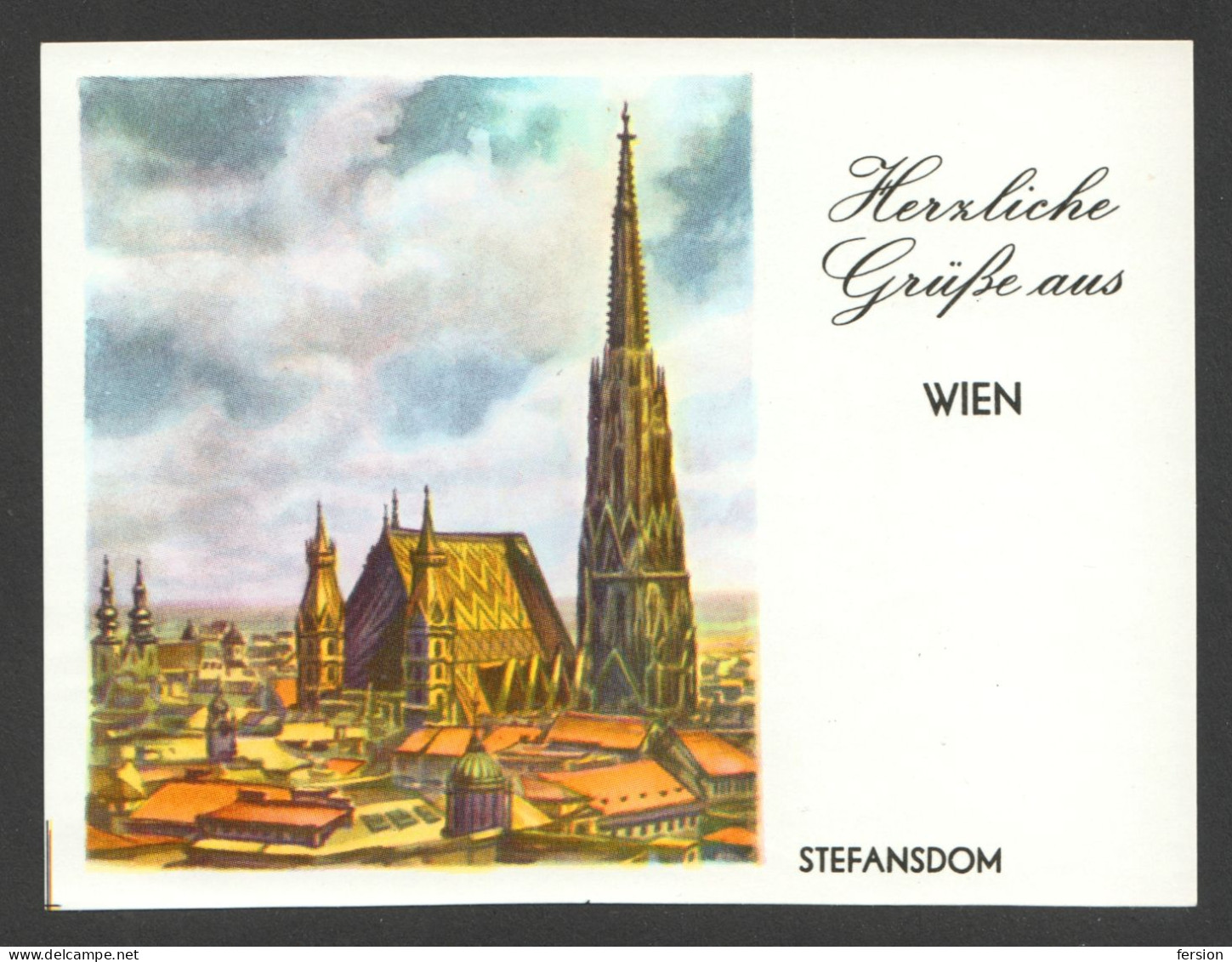 Children POST / KINDER Post -  POSTCARD Imitation - AUSTRIA  / 10x7.5 Cm / WIEN Stefansdom Church Cathedral - Stephansplatz