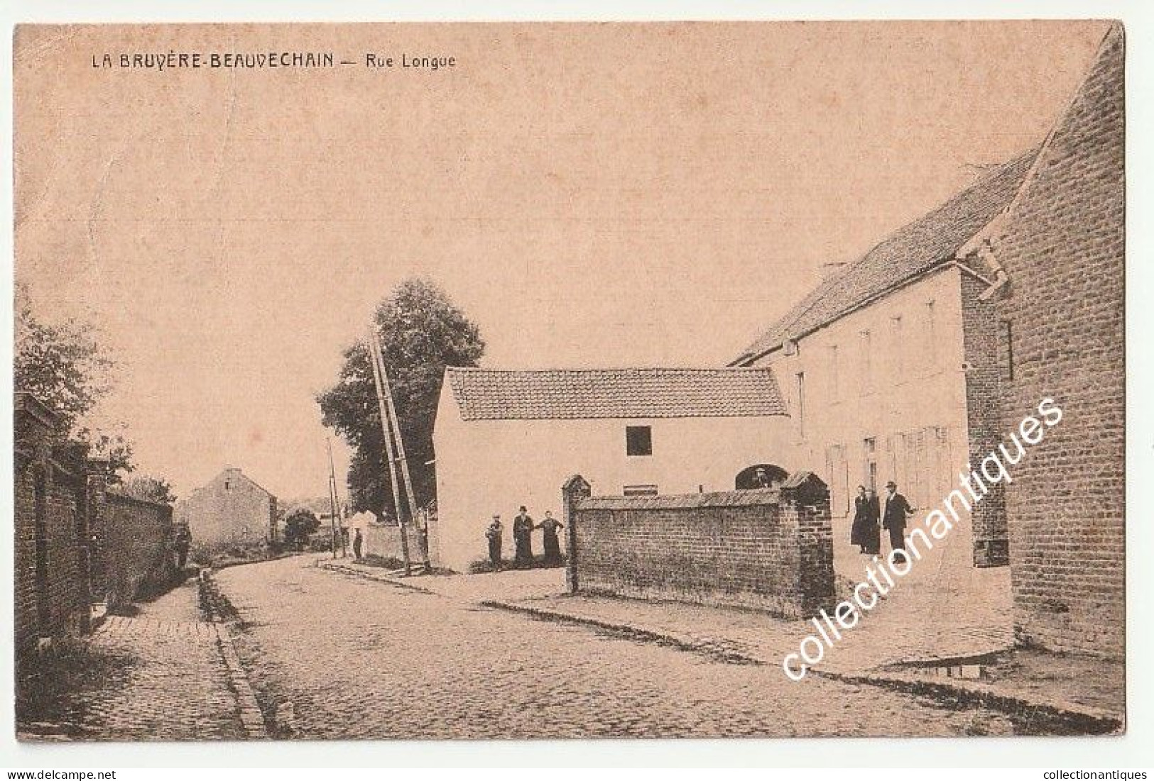 CPA La Bruyère Beauvechain - Rue Longue - Circulée 1938 - Divisée - Edit J. Rosseels-Henry - A Destination De Flawinne - Bevekom