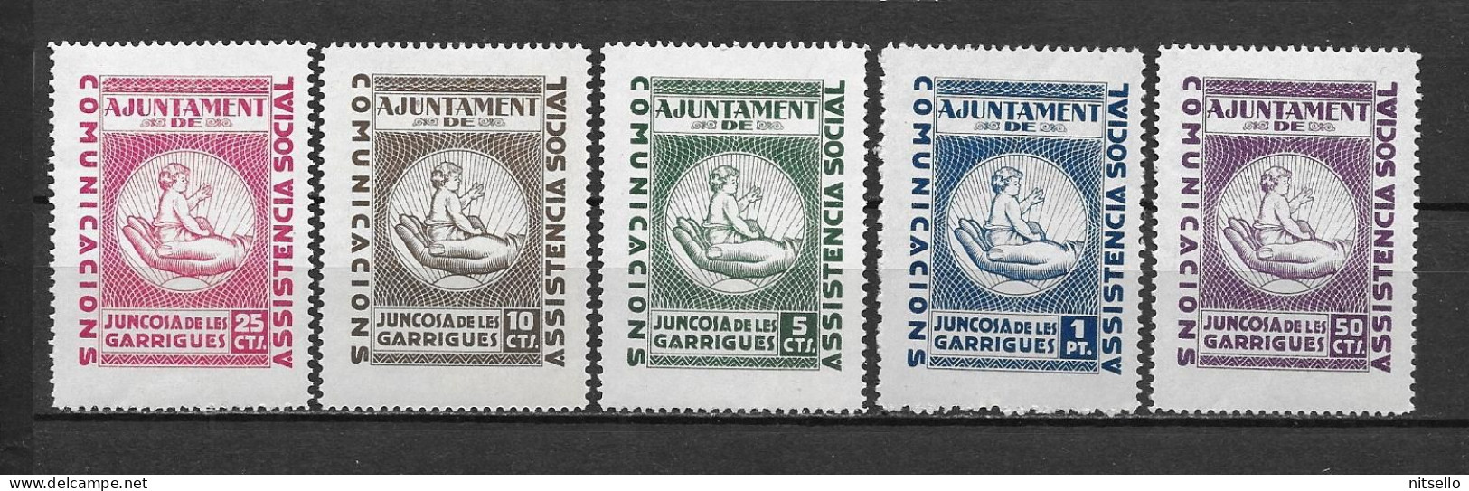 LOTE 2112 E  ///  (C0150)  JUNCOSA DE LES GARRIGUES ASIST SOCIAL  **MNH    ¡¡¡ LIQUIDATION - JE LIQUIDE !!! - Verschlussmarken Bürgerkrieg