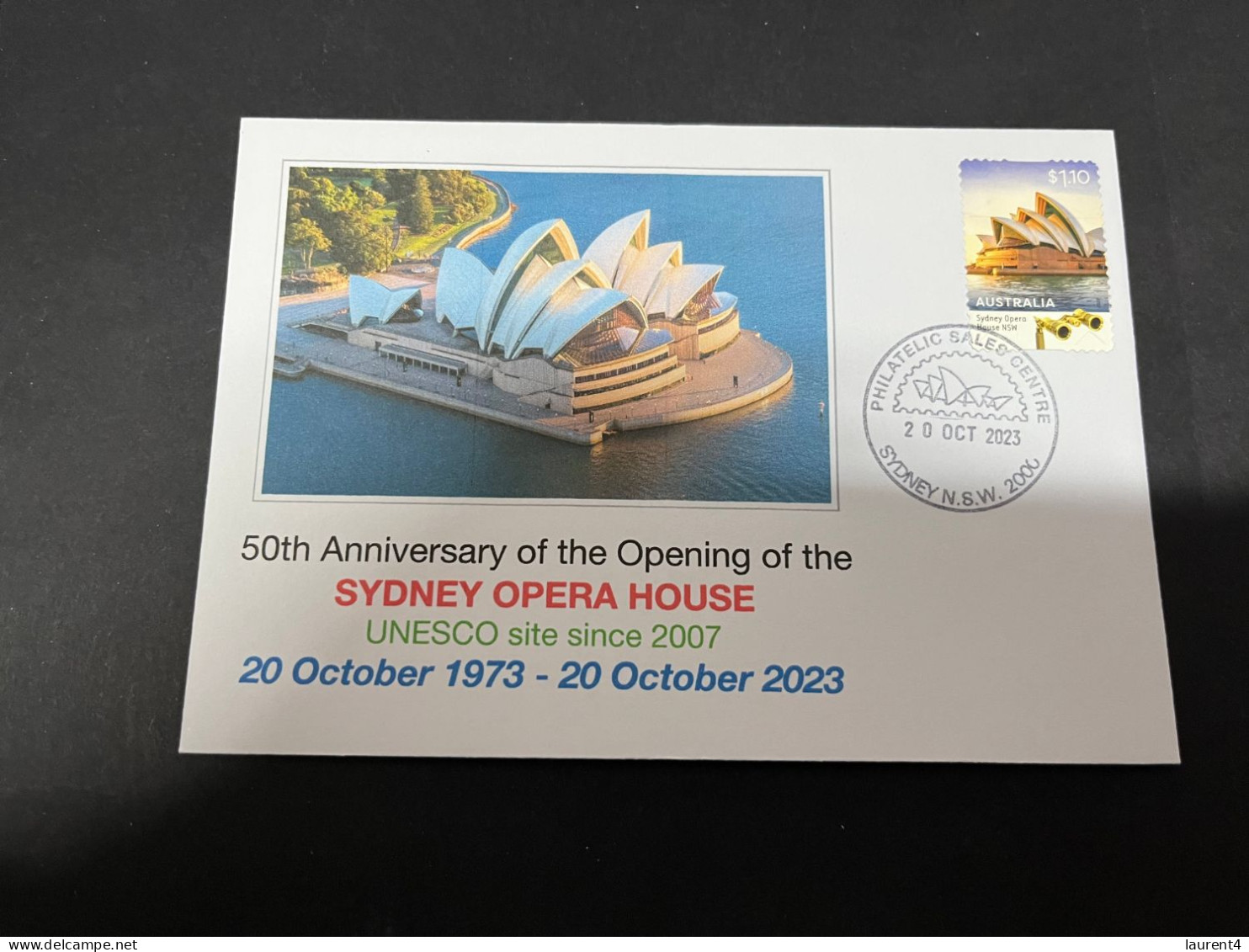 11-11-2023 (1 V 54) Sydney Opera House Celebrate The 50th Anniversary Of It's Opening (20 October 2023) Opera House - Brieven En Documenten