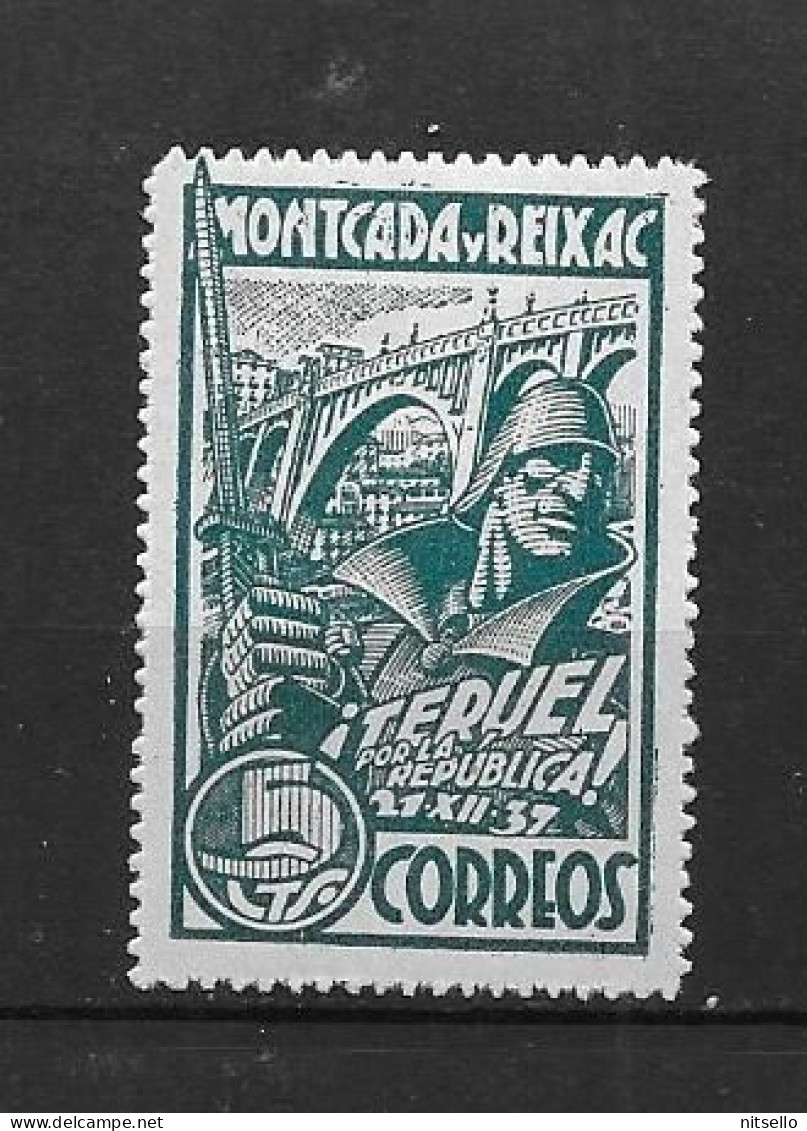 LOTE 2112 F  ///  (C080) MONTCADA I REIXAC TERUEL POR LA VICTORIA *MH    ¡¡¡ LIQUIDATION - JE LIQUIDE !!! - Viñetas De La Guerra Civil