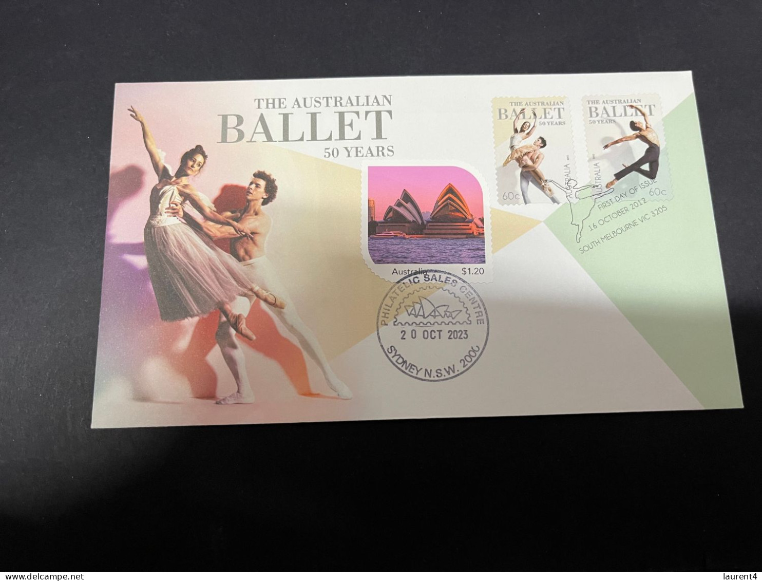 11-11-2023 (1 V 54) Sydney Opera House Celebrate The 50th Anniversary Of It's Opening (20 October 2023) 2012 Ballet FDC - Brieven En Documenten