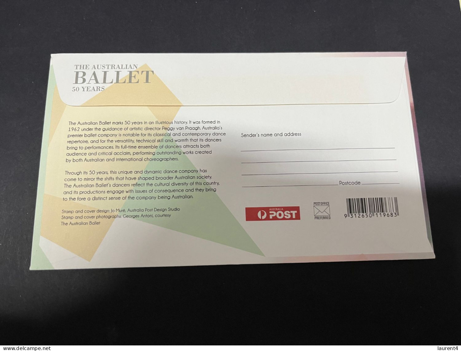 11-11-2023 (1 V 54) Sydney Opera House Celebrate The 50th Anniversary Of It's Opening (20 October 2023) 2012 Ballet FDC - Briefe U. Dokumente