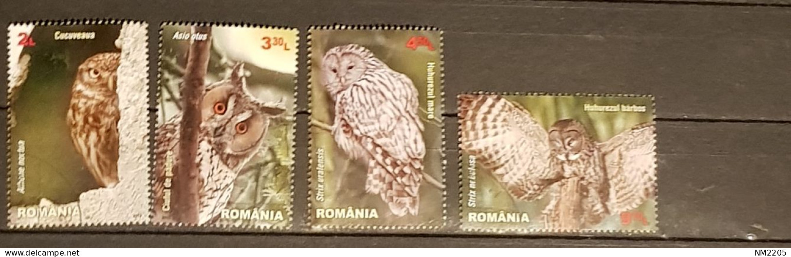 ROMANIA BIRDS OWLS   SET USED - Used Stamps