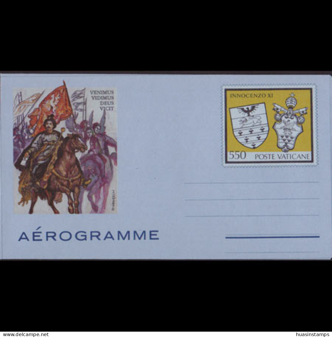 VATICAN 1987 - Aerogramme-City Arms 550l - Covers & Documents