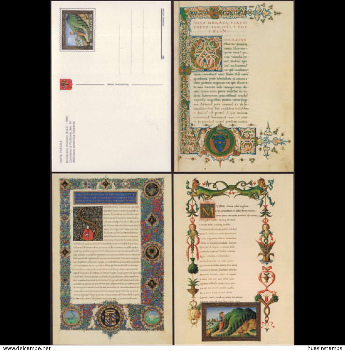 VATICAN 1993 - Stamped Cards-Roman Poet Horatius - Cartas & Documentos