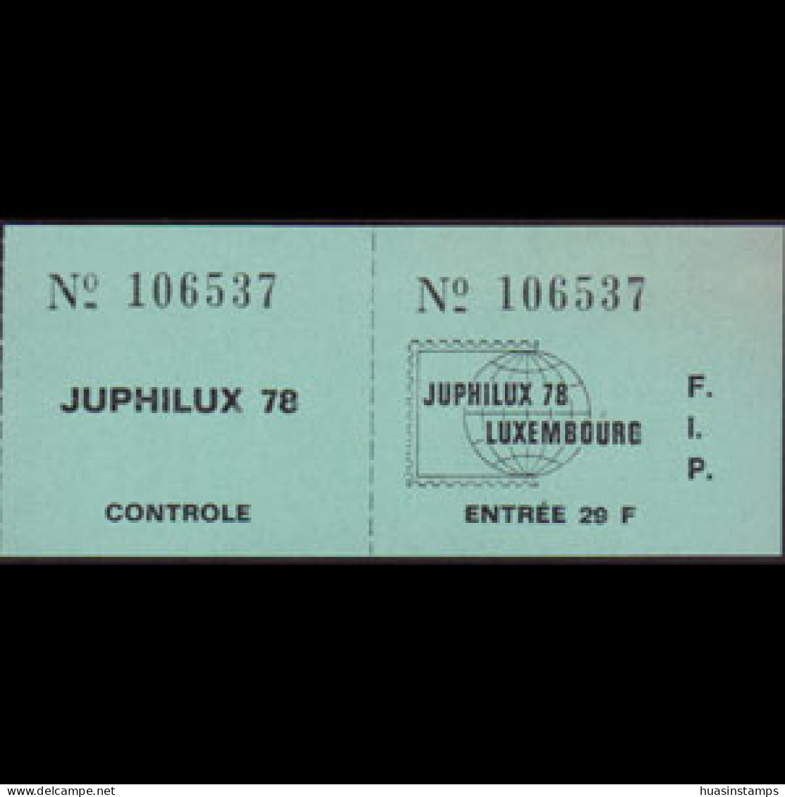 LUXEMBOURG 1978 - Phil.Exhib.Ticket - Cartas & Documentos