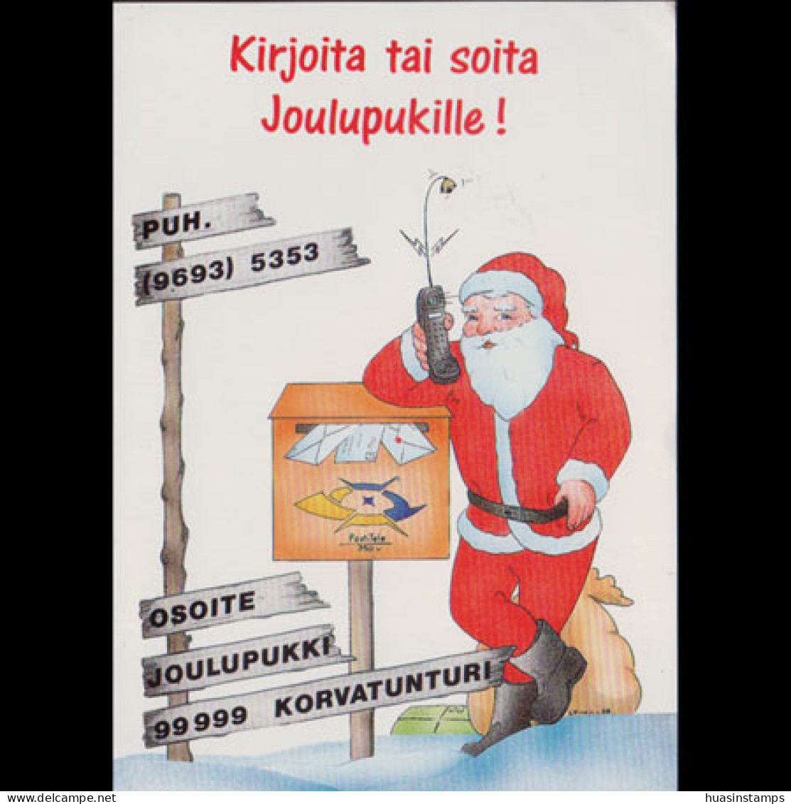 FINLAND 1988 - Postcard-Call Santa Claus - Storia Postale