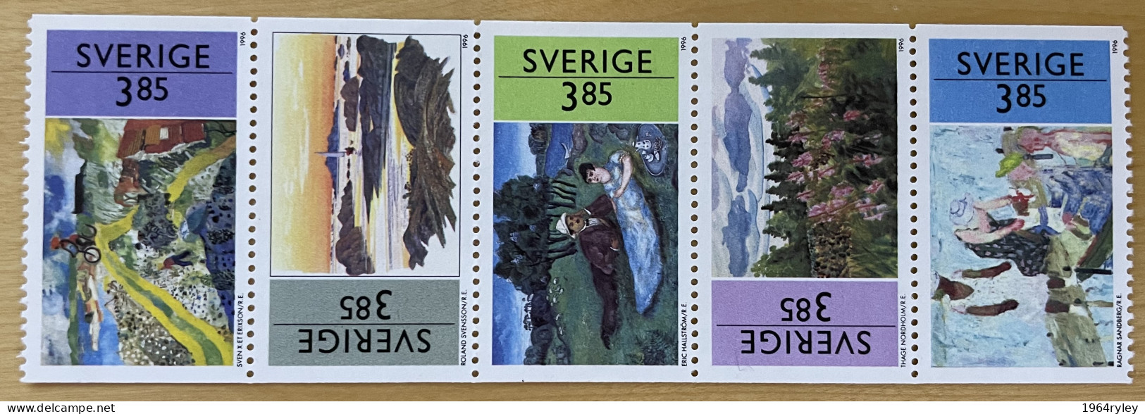 SWEDEN  - MNH** - 1996 - #  1927/1931 - Blocks & Sheetlets