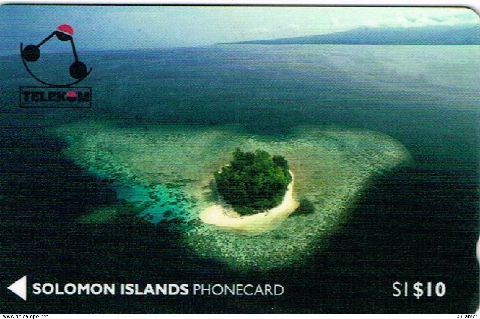 Salomon Salomons TELECARTE PHONECARD Anniversaire Bataille Guadalcanal 1942 Kasolo Island Kennedy Isla 10 Dollars Ut TBE - Solomon Islands