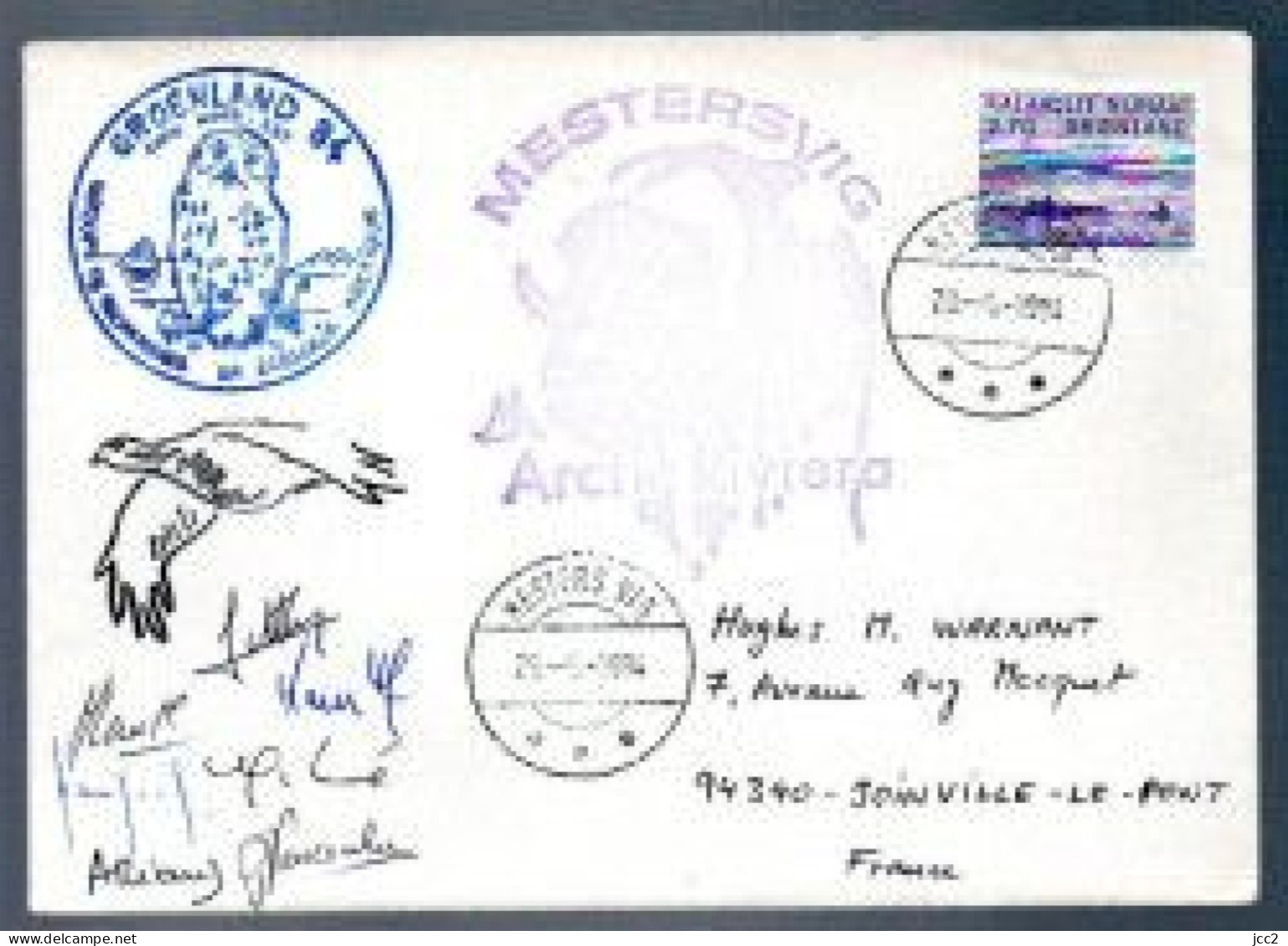 Groenland  Artic Riviéra Mestervig 29/5/1984 - Briefe U. Dokumente