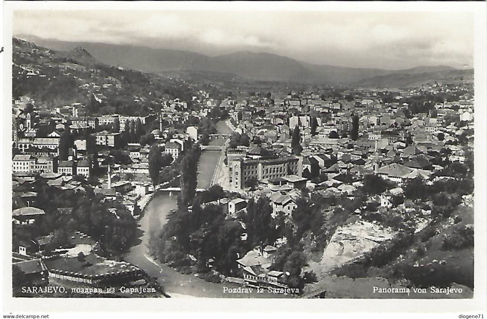 Sarajevo Panorama Pozdrav - Bosnie-Herzegovine