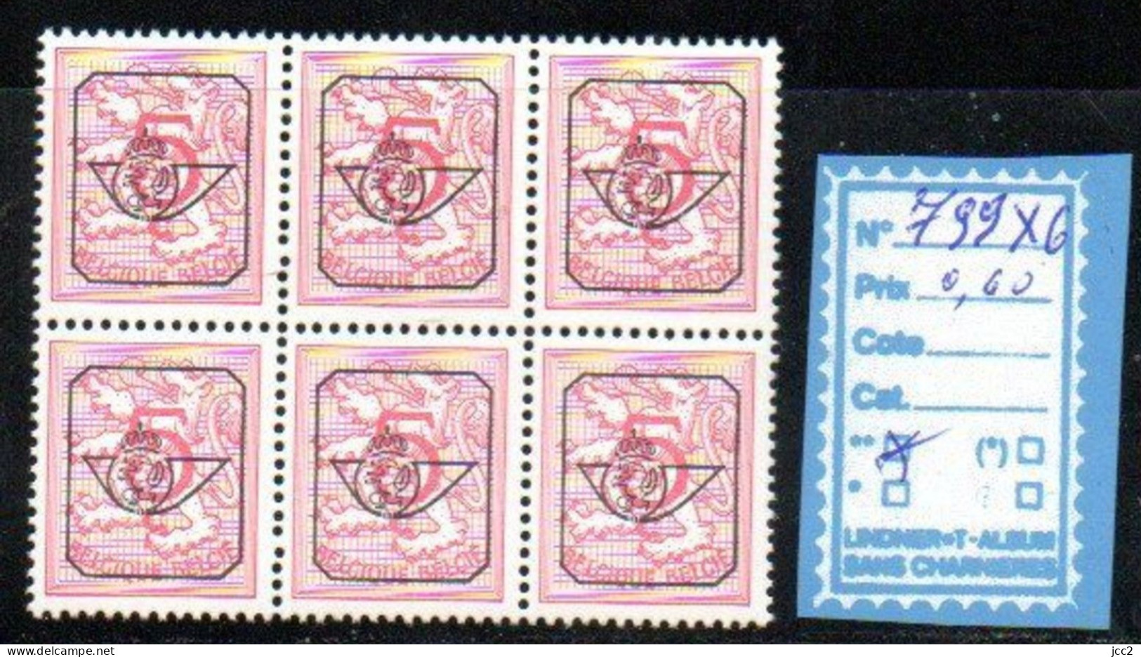 Préoblitéré 799X6 - Typos 1967-85 (Lion Et Banderole)