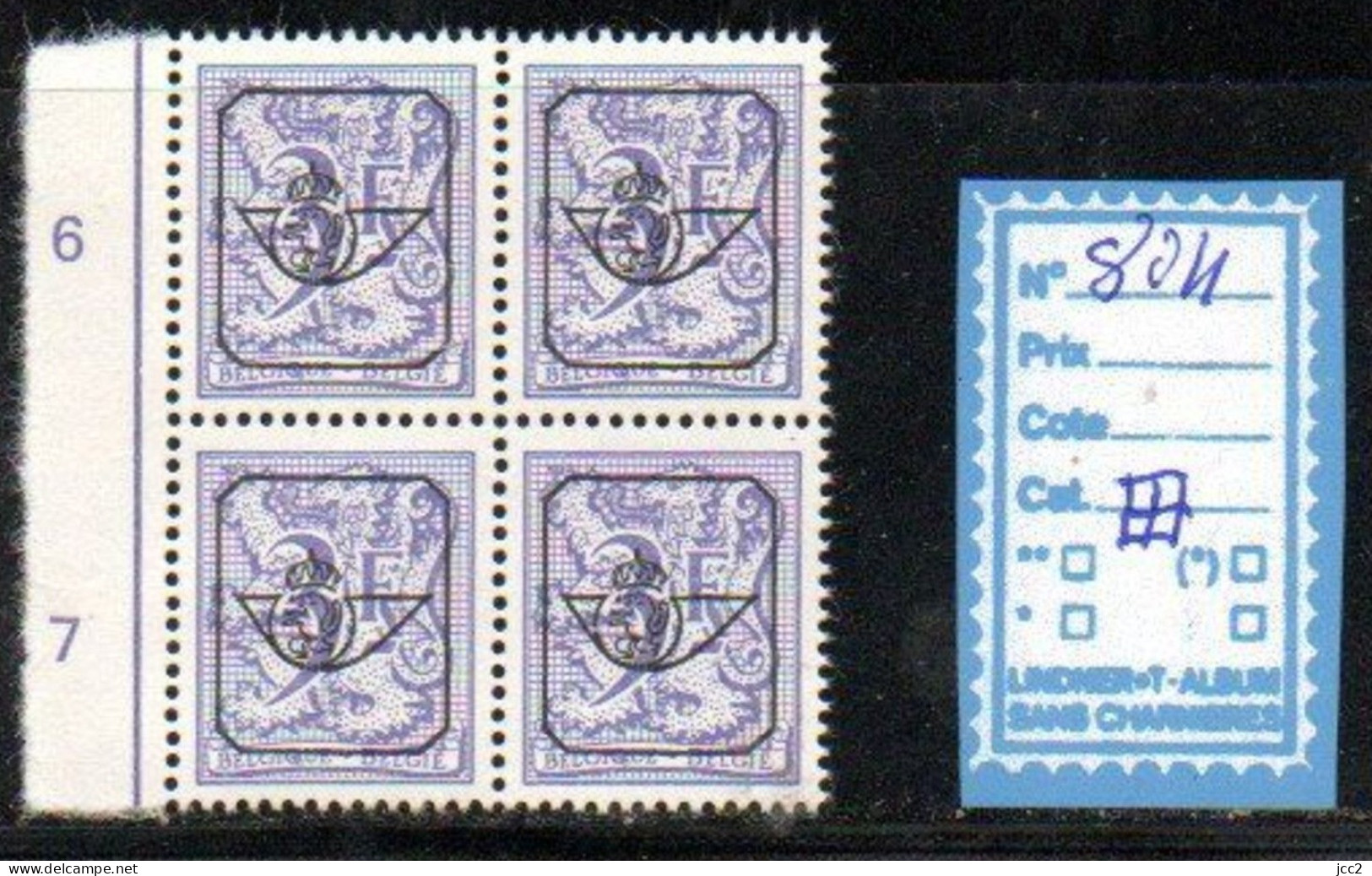 Préoblitéré 804X4 - Typos 1967-85 (Lion Et Banderole)