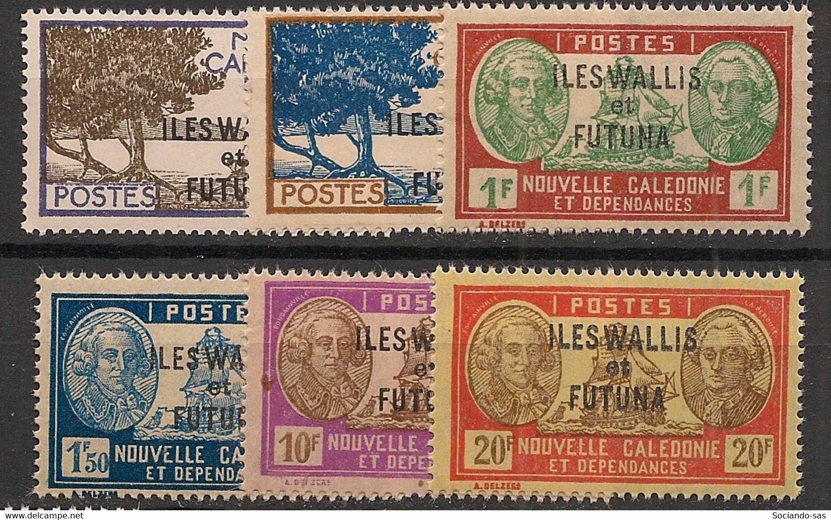 WALLIS ET FUTUNA - 1944 - N°Yv. 125 à 130 - Série Complète - Neuf Luxe ** / MNH / Postfrisch - Nuovi