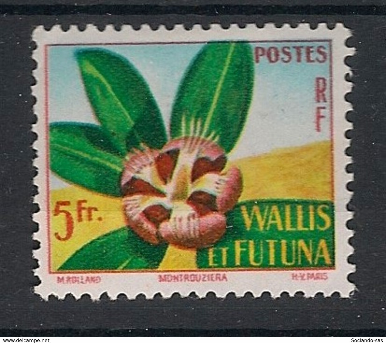 WALLIS ET FUTUNA - 1958 - N°Yv. 159 - Fleur - Neuf Luxe ** / MNH / Postfrisch - Ongebruikt