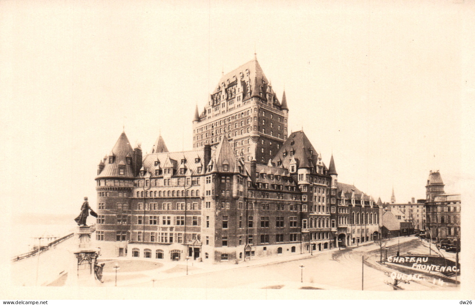 Canada - Vieux Quebec - Le Chateau Frontenac, Hotel - Carte-photo N° 14 Non Circulée - Québec - Château Frontenac