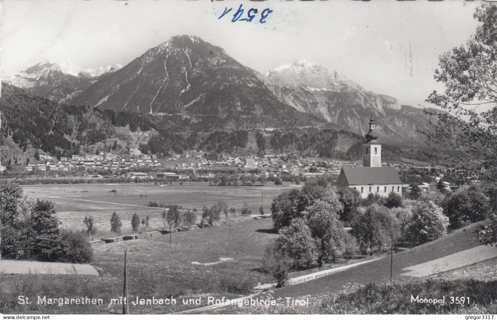 D7825) ST. MARGARETHEN Mit JENBACH U. Rofangebirge - Tirol - Kirche - Alte FOTO AK - Jenbach