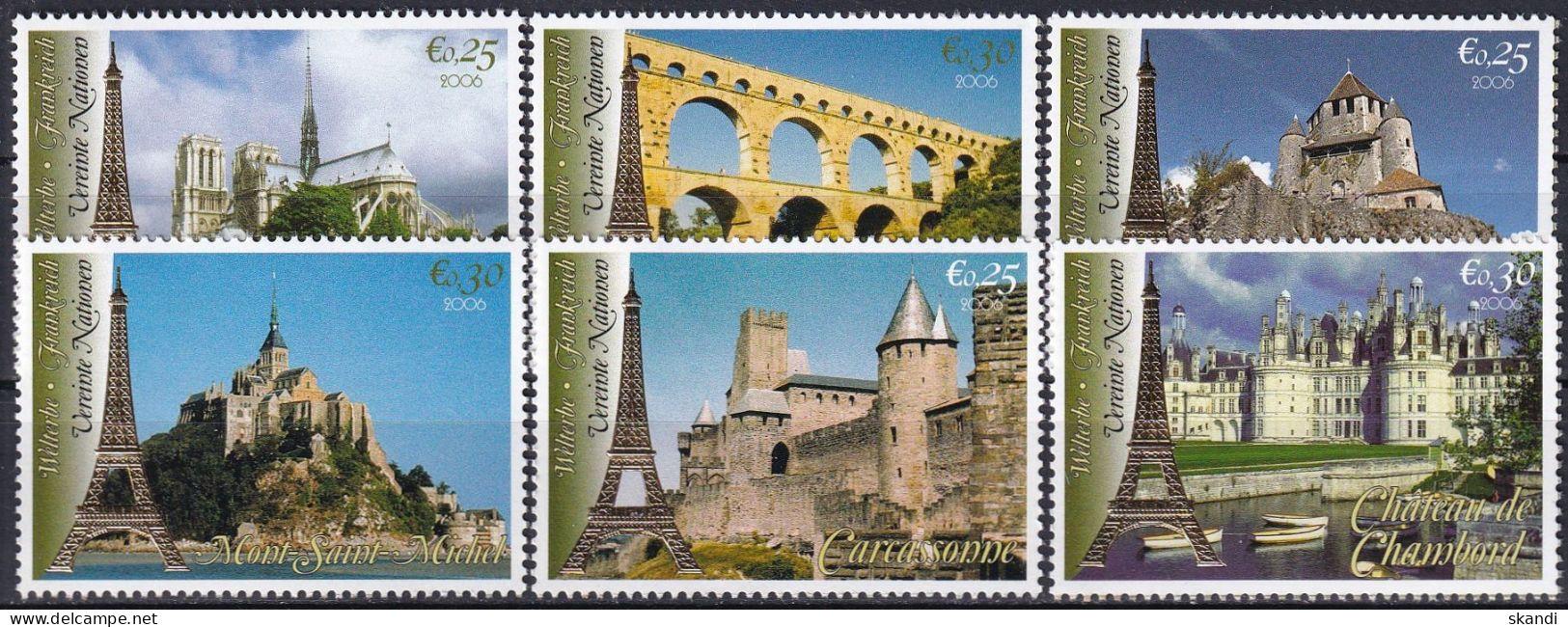 UNO WIEN 2006 Mi-Nr. 469/74 ** MNH - Ungebraucht