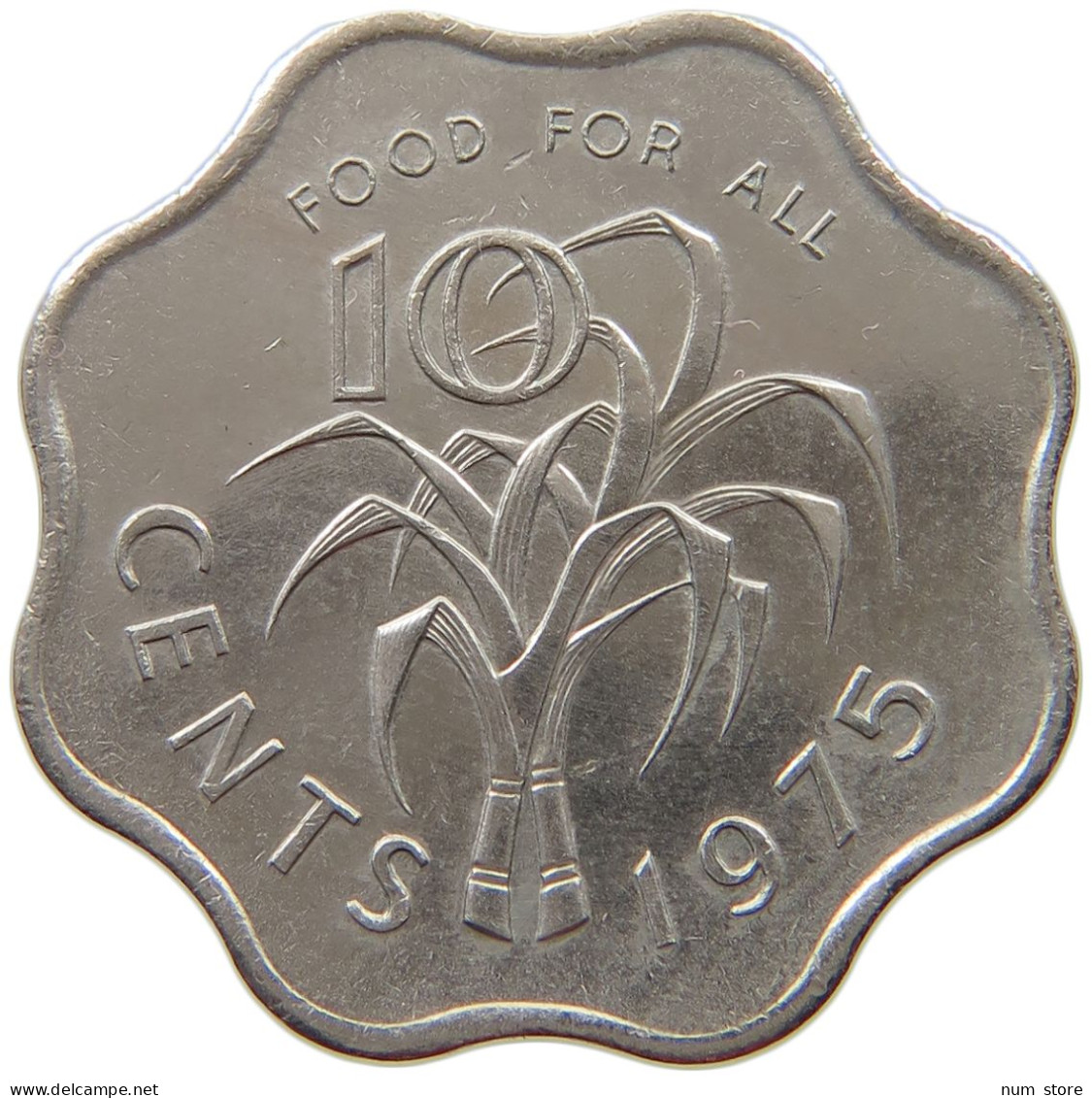 SWAZILAND 10 CENTS 1975  #a017 0863 - Swaziland